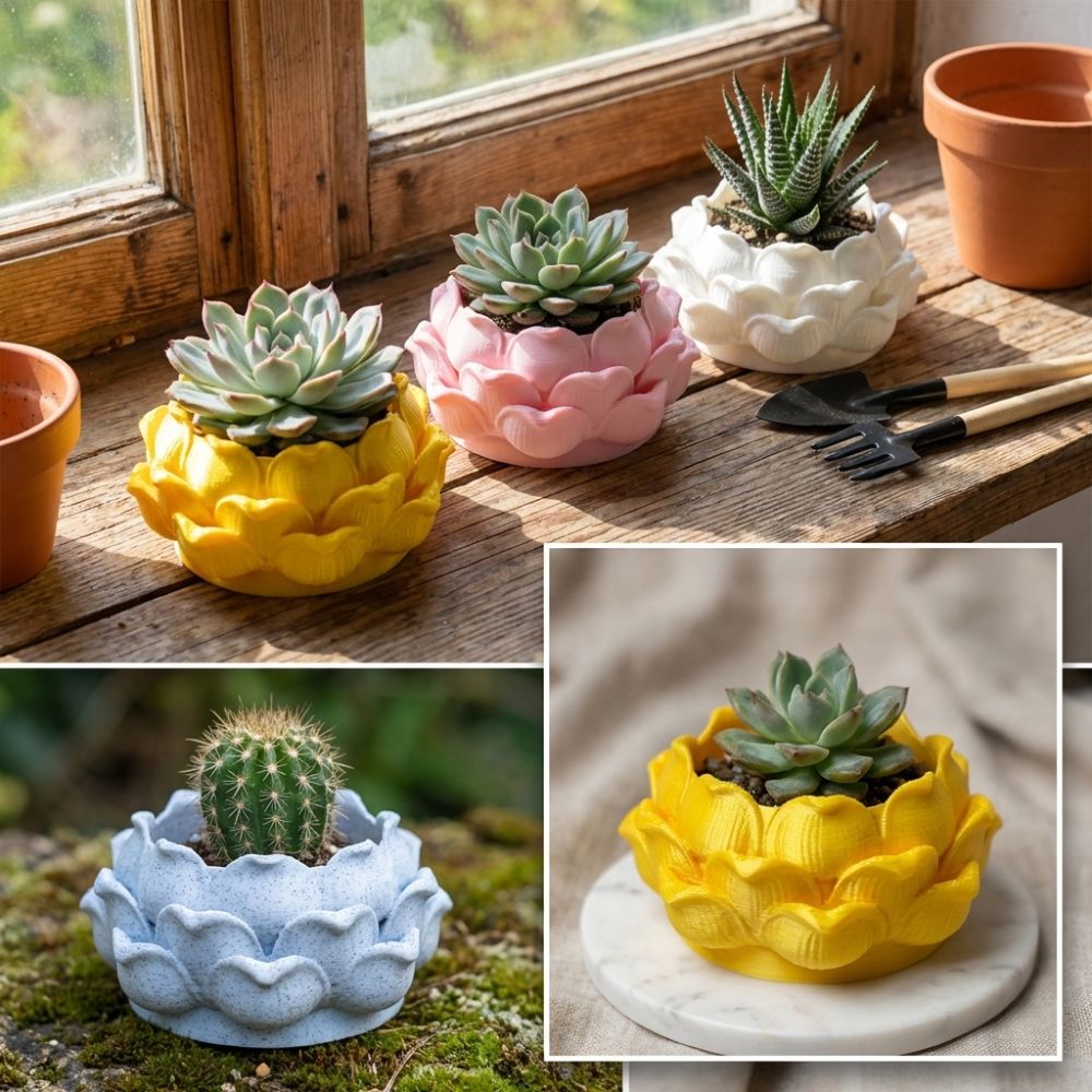 Lotusvormige succulenten pot,  - Echeveria Succulent recensie en prijs