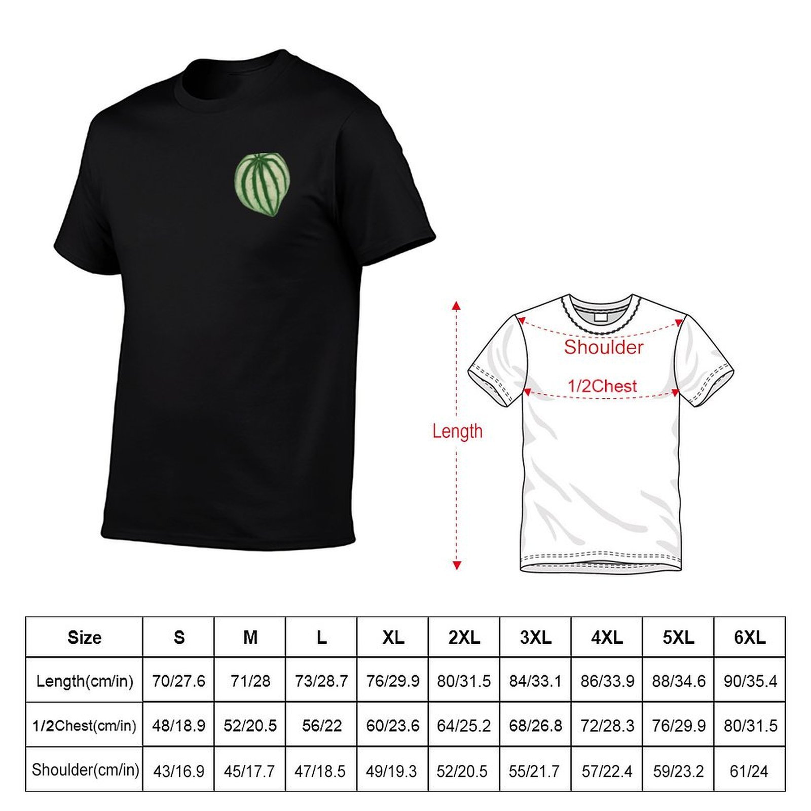 Watermeloen Peperomia T-shirt  - Peperomia Watermelon recensie en prijs
